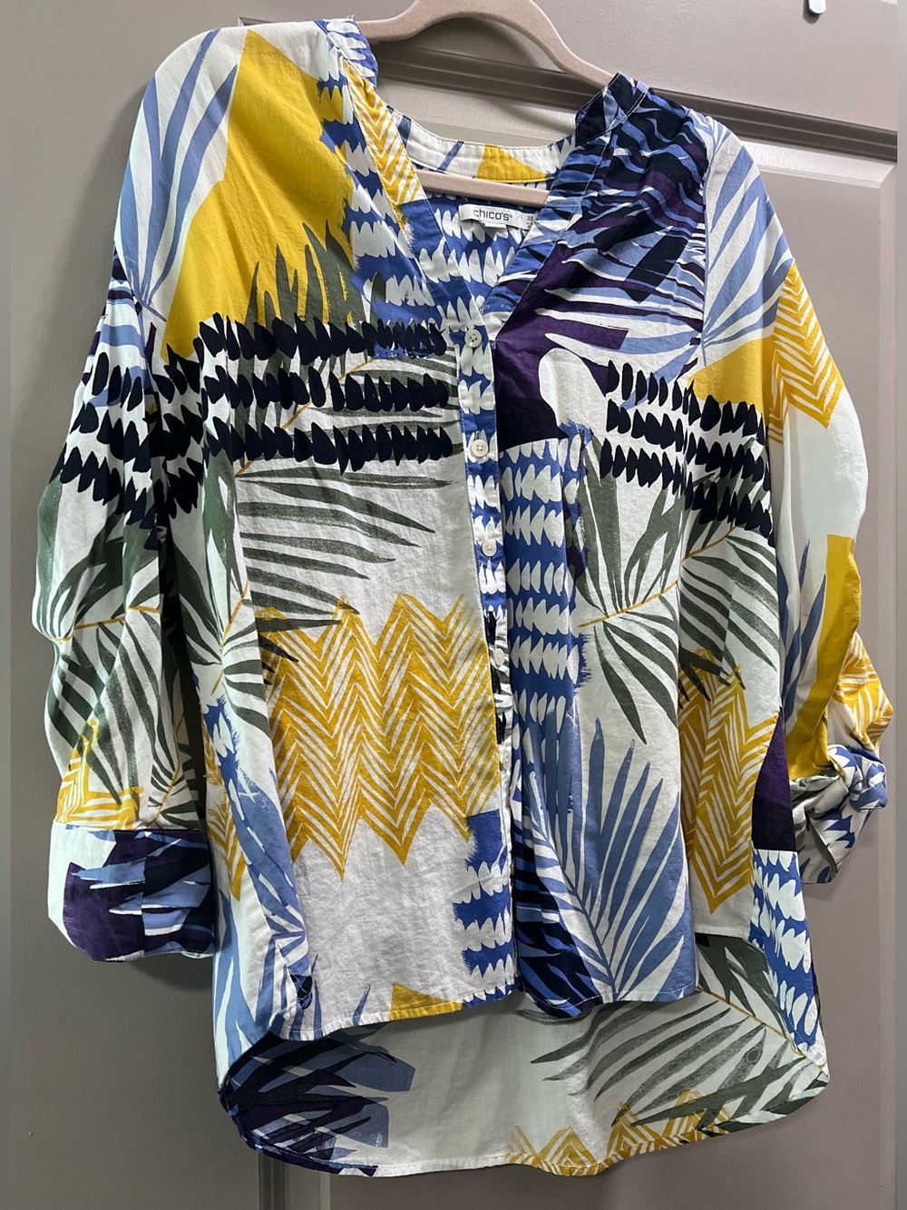 Chico’s button down cotton blouse